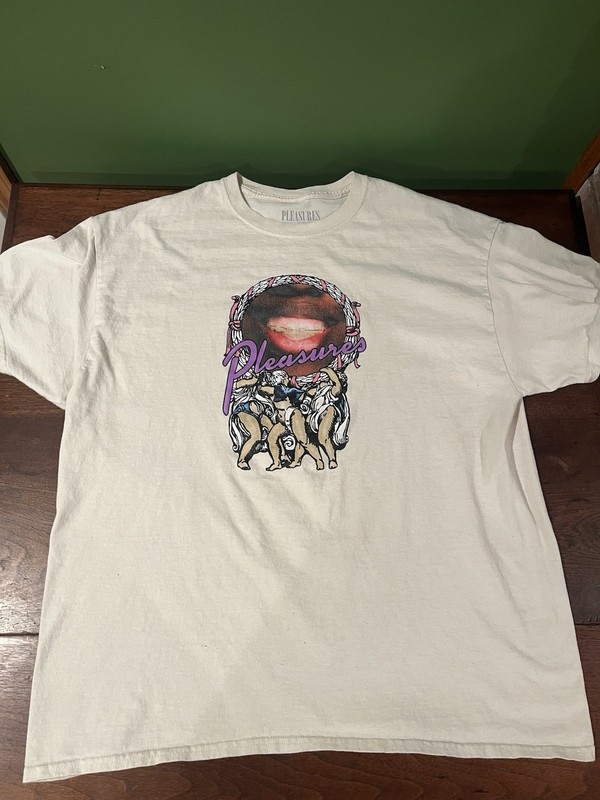 PLEASURES NOW OFFICIAL AUTHENTIC T-SHIRT XL/Extra Large Authentic Tee Braces