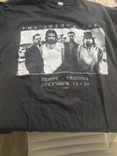 Vintage 1987 U2 Joshua Tree Concert Tour T-Shirt  Tempe Arizona- SIZE S