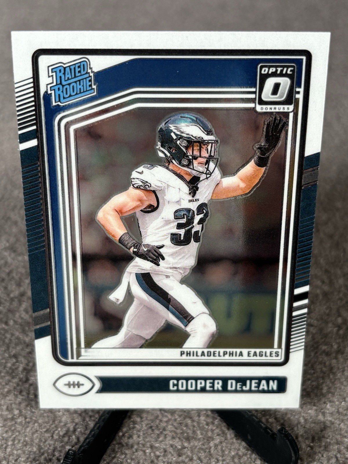 2024 Panini Optic Cooper DeJean Rated Rookie (RC) #221 Philadelphia Eagles NFL