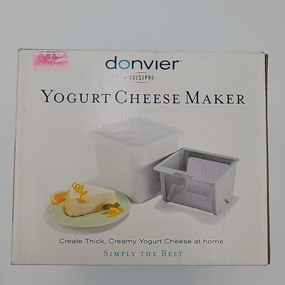 Cuisipro Donvier Yogurt Cheese Maker Instructions Recipe Book Included   Y0130