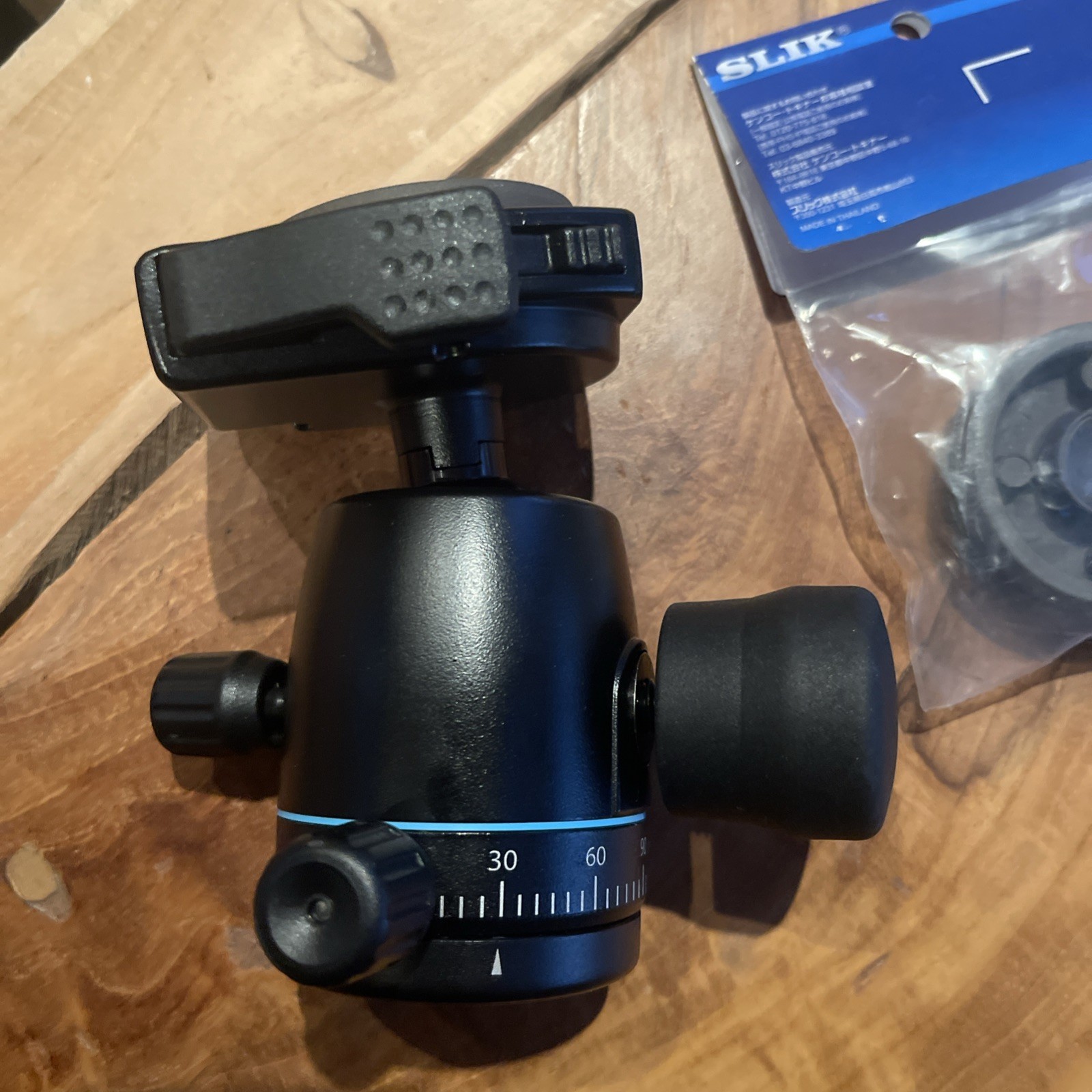 SLIK SBH-808DQ Ball Head with QR Plate Black 618-758 Extra QR Plate