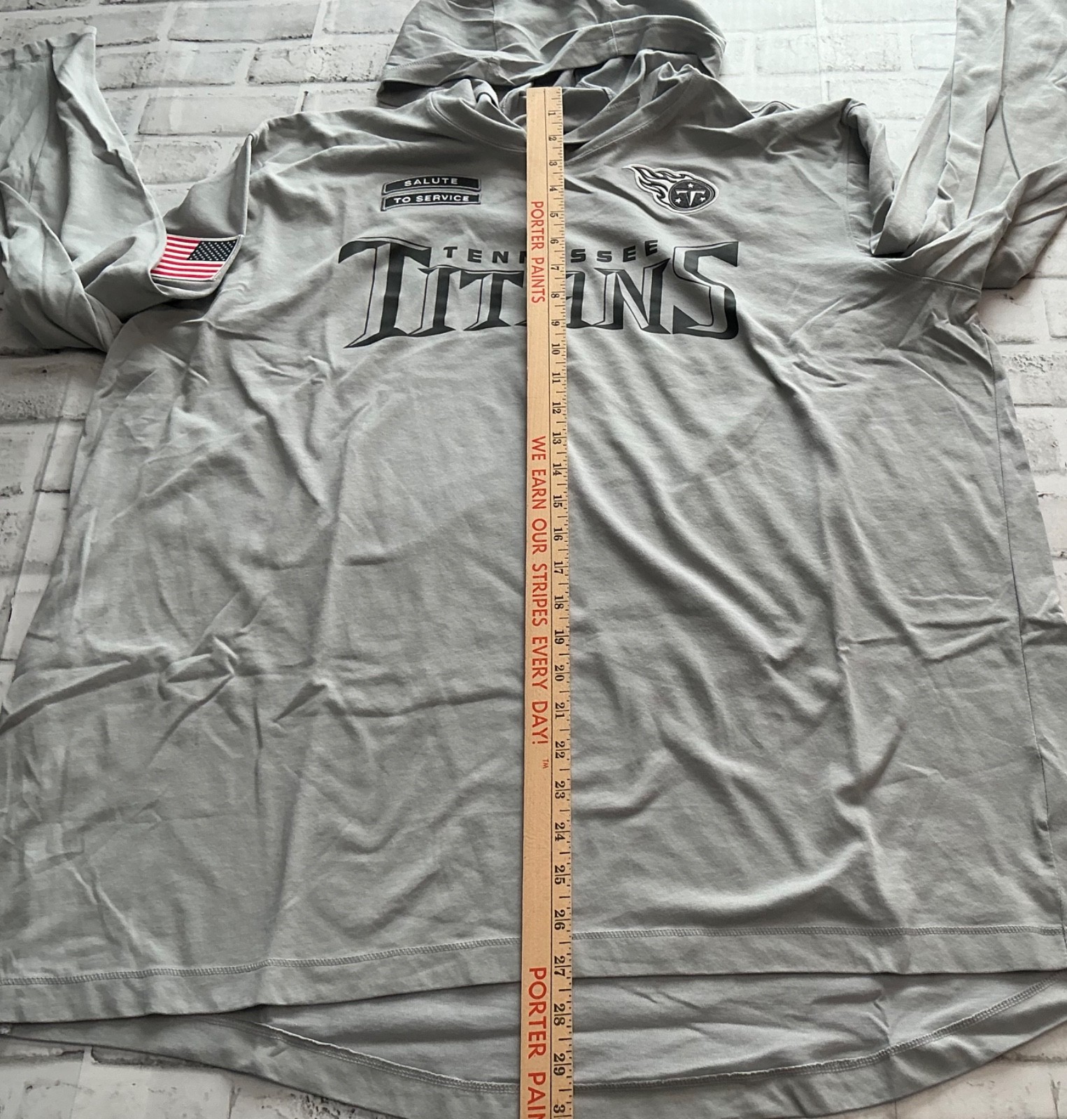 Tennessee Titans Hoodie Mens 2XL Nike Dri Fit Apparel NFL Gray Coach Salute thumbnail 4