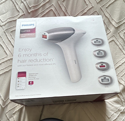 Philips Lumea IPL Haarentfernungssystem 9000 Weiß Silber