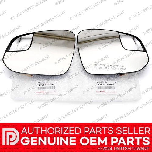 GENUINE Toyota 15-18 RAV4 OEM BSM Blind Sport Heated Side View Glass Mirror PAIR