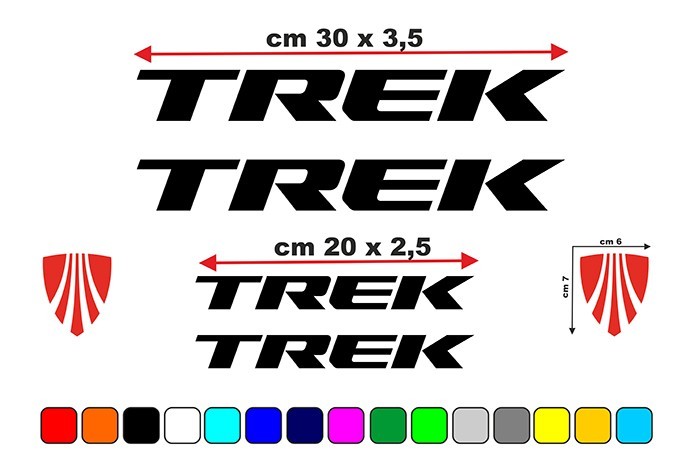Kit Decalcomanie Telaio MTB Bici da Corsa Trek set Adesivi Vinile