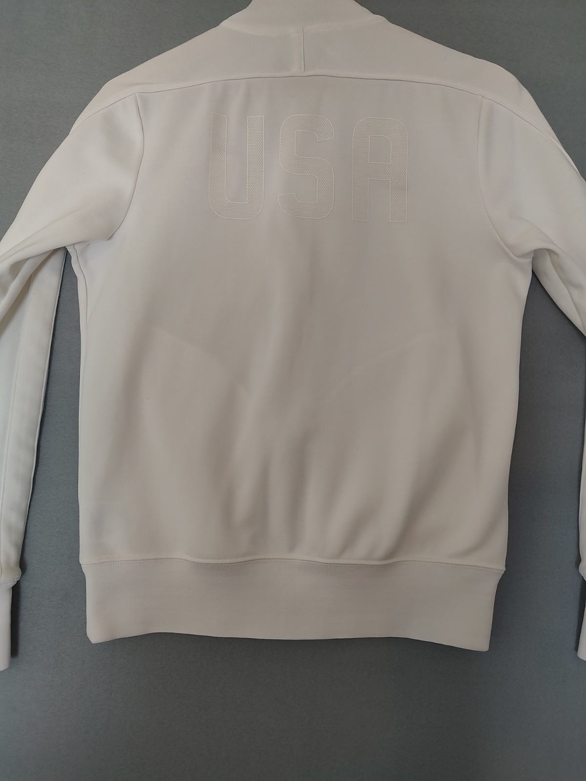 SACAI X NIKE Giacca Uomo Ufficiale Nike Team USA Calcio Calcio Pista Zip Up Bianca Taglia Small