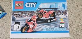 LEGO City 60084 Racing Bike Transporter 100% complete with  instructions