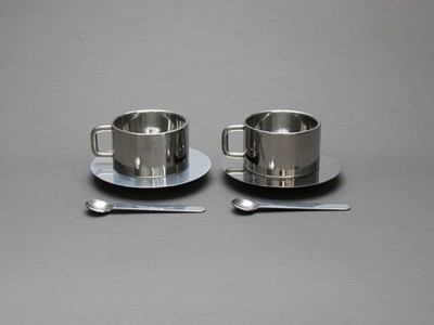 ポストモダン　sergio asti バーセット　レア SERGIO ASTI Boca Espresso Set ICM Italian Stainless Steel 1970s