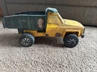 Tonka Toys Vintage Pressed Steel Pickup Dump Truck Chevy Truck Yellow 1970s