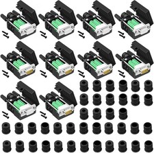 10PCS 5PCS Male 5PCS Female DB9 Solderless Breakout Connector, RS232 D-SUB DB9