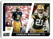 2021 Score Collegiate Champions Charles Woodson Green Bay Packers/Michigan