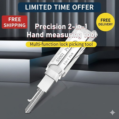 #ad #ad 2 in 1 SS001 Key Decoder amp; Hook Tool — Precision Stainless Steel Key Picking Mat $9.97