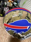 Josh Allen Autographed Buffalo Bills Camouflage Football Helmet Beckett BAS