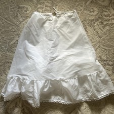 Vintage Clever Darling White Two Layer Nylon Petticoat
