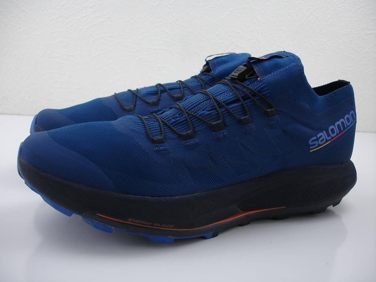 Scarpe da corsa sneakers uomo taglia 12 M Salomon Pulsar Trail Pro Estate blu 415934