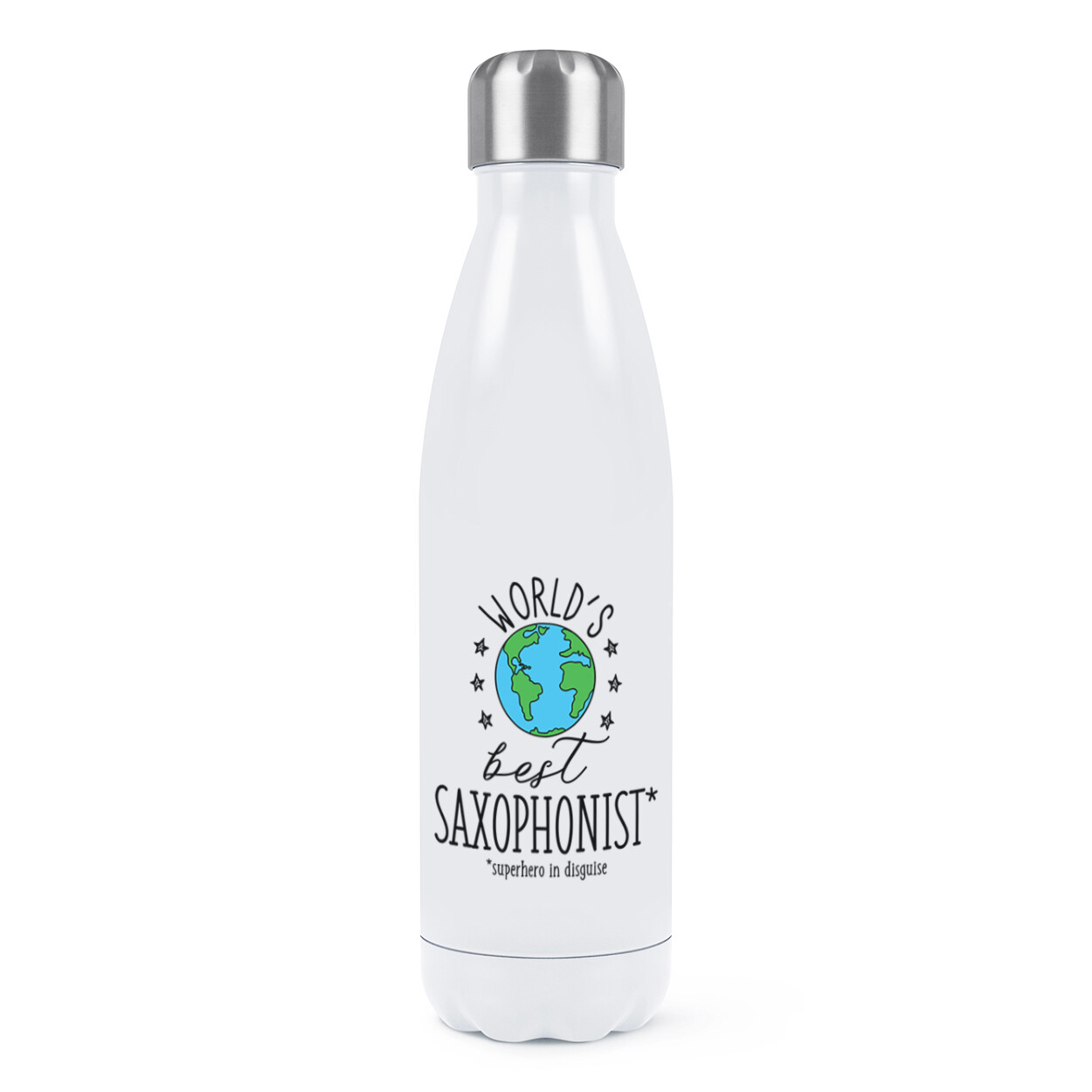 World's Best Saxophonist Double Wall Water Bottle Favourite Saxophone Music