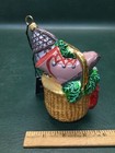 Cape Cod Hand Blown Glass Nantucket Basket Ornament  ~ NIB ~ Limited Edition