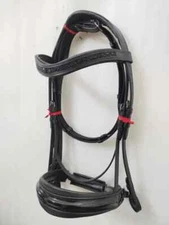 Shimmer Patent Dressage Leather Bridle Brow-band Soft leather (+FREE BROWBAND)