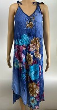 Women's 100% Cotton Asymmetric Camisole Sleeveless Summer Dress One Size NWT