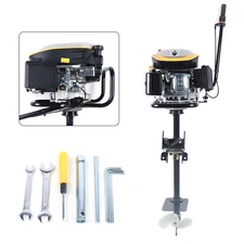 4 Stroke 9 HP Outboard Motor Fishing Boat Engine Air Cooling TCI System 225CC