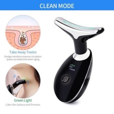 Red-Light-Therapy-for-Face and Neck Wand,3 Color Led Face Neck Eye Chin Massager