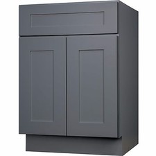 Shaker Gray Kitchen Base Cabinet 30"