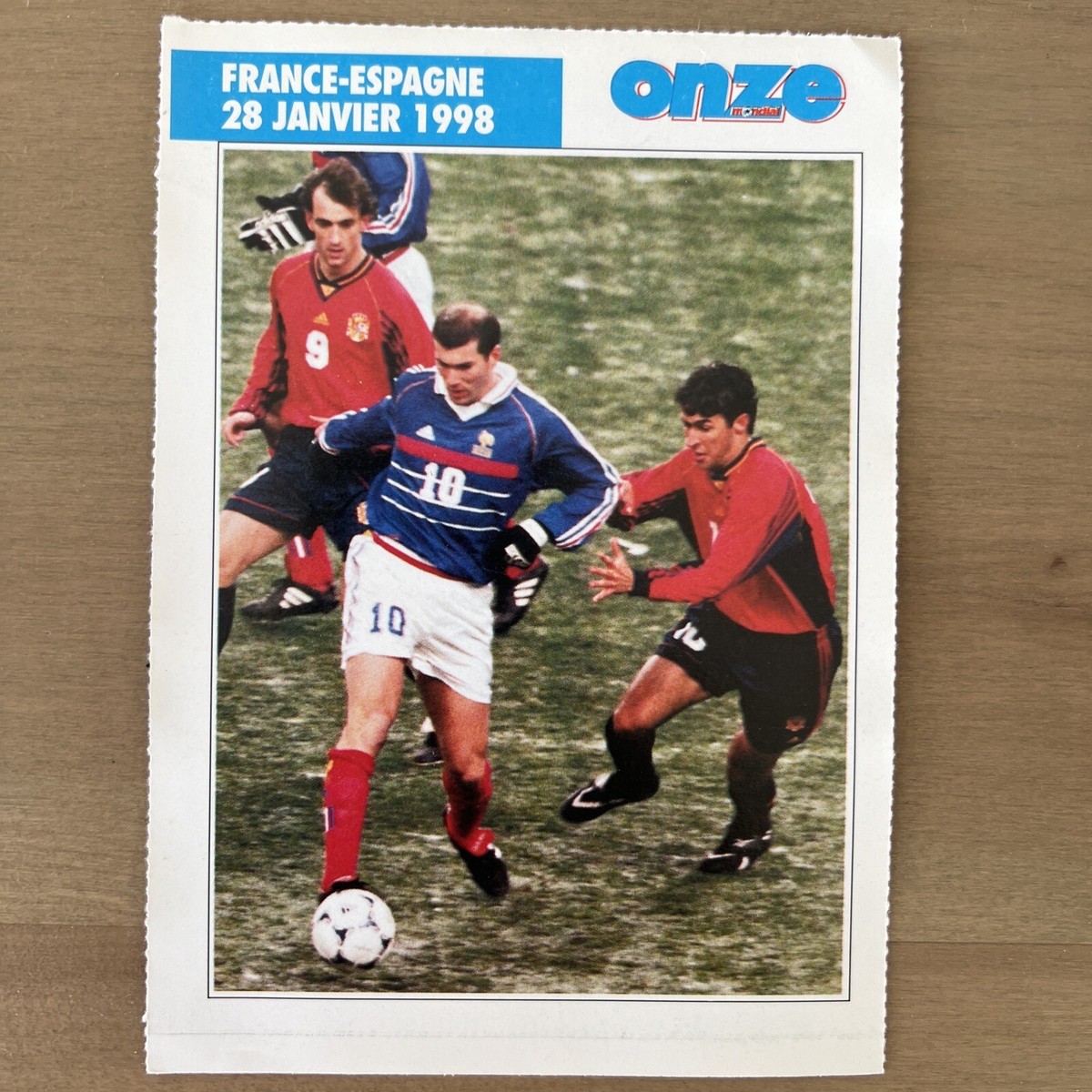 Carte à Collectionner Zidane France Foot 1998 – Édition Limitée Japonaise – Originale
