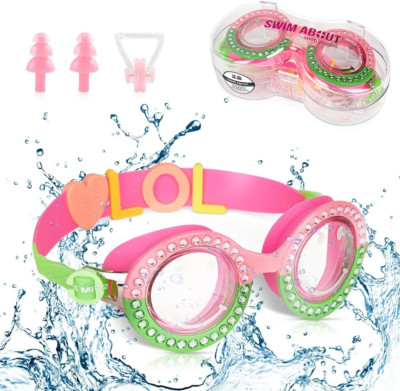 Schwimmbrille Kinder,Taucherbrille Kinder Mit Ohrstöpsel Und Nasenklammer, Ausla