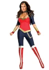 Adult Wonder Woman Fancy Dress Costume Deluxe Superhero Costume W/Boot Covers