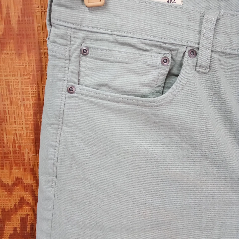 Reimaginado por J. Jeans elásticos Crew 484 pierna cónica verde talla W34 Foto 2 de 4