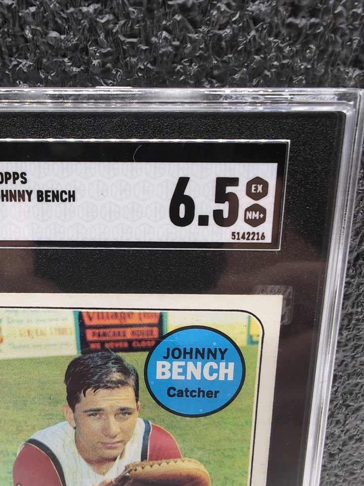 1969 TOPPS  #95 JOHNNY BENCH SGC 6.5 EX NM HOF   JUST GRADED - Image 2 of 3