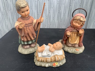 Studio Hummel Berta Krippenfiguren, Maria, Josef & Jesuskind 1996, verpackt COA