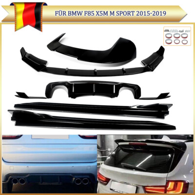 Bodykit Für BMW X5 F85 M Sport Vorne + Hinten Spoiler Diffusor Schweller Lippe