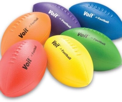 Voit 1243925 9.75 in. Coated Foam Football, Set of 6
