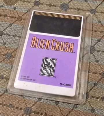Alien Crush (TurboGrafx-16, 1989) Hu- Card And Manual 92218000378