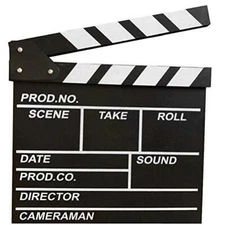 BERON Professional Vintage TV Movie Film Clap Board Slate Cut Prop Director