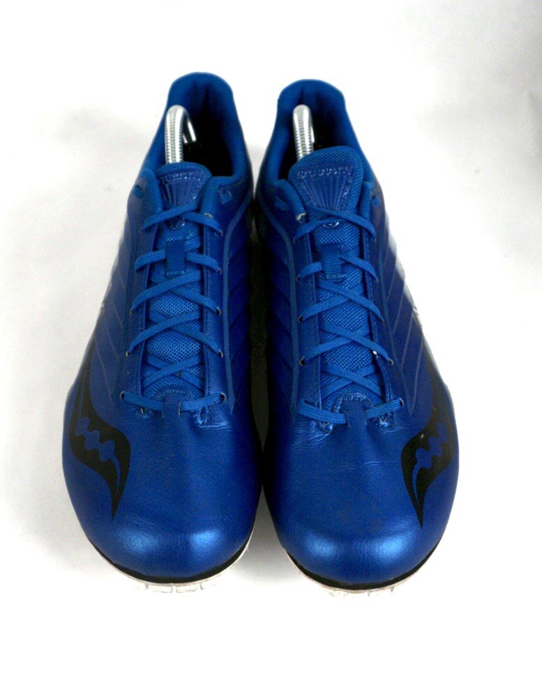 Saucony Spitfire Track Field Running Spike Shoes mens size blue  white