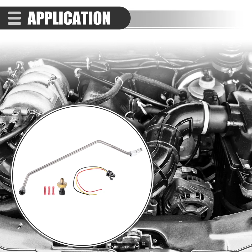 Sensor de tubo de contrapresión de escape 1 juego personalizado para Ford F-250 V8 445 7,3 L 94-96 Foto 3 de 4