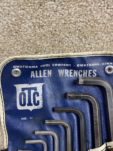 Vintage OTC Allen Wrench Set w/ Original Storage Pouch /Roll - Picture 3 of 12