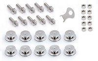 Tenax Komplett-Set Oberteil Unterteil Maschinenschraube 2-5Mm Stoff SchlüSsel