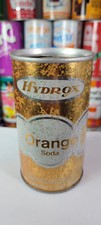 Hydrox Orange Soda Steel Can Flat Pull Tab Top Rare Vintage