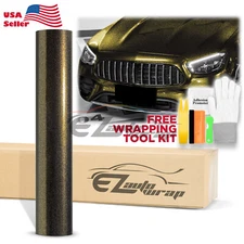 Galaxy Dust Gloss Diamond Black Gold Metallic Sticker Decal Car Vinyl Wrap Sheet