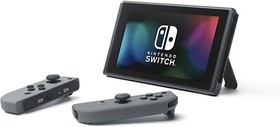Nintendo Switch Gray Console + Super Mario Galaxy 1 & 2 ✨ 2-Game Console Bundle