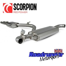 Sistema de escape trasero gato Scorpion Audi TT RS MK2 cupé válvula de resonancia de 80 mm SAU077