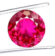 10.40 Ct Natural Flawless Myanmar Red Painite Round Loose Certified Gemstone