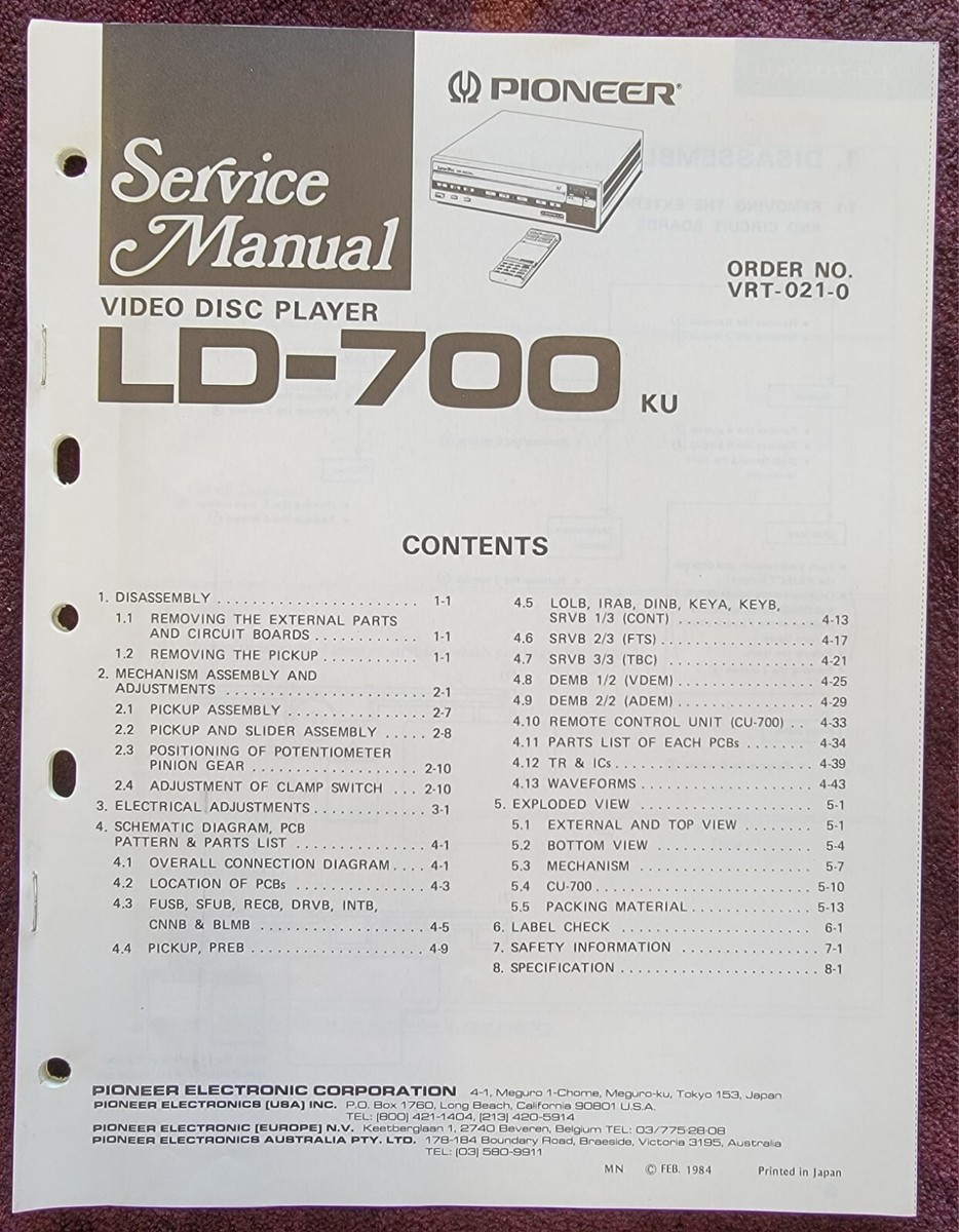 TEAC A-7400RXサービスマニュアル