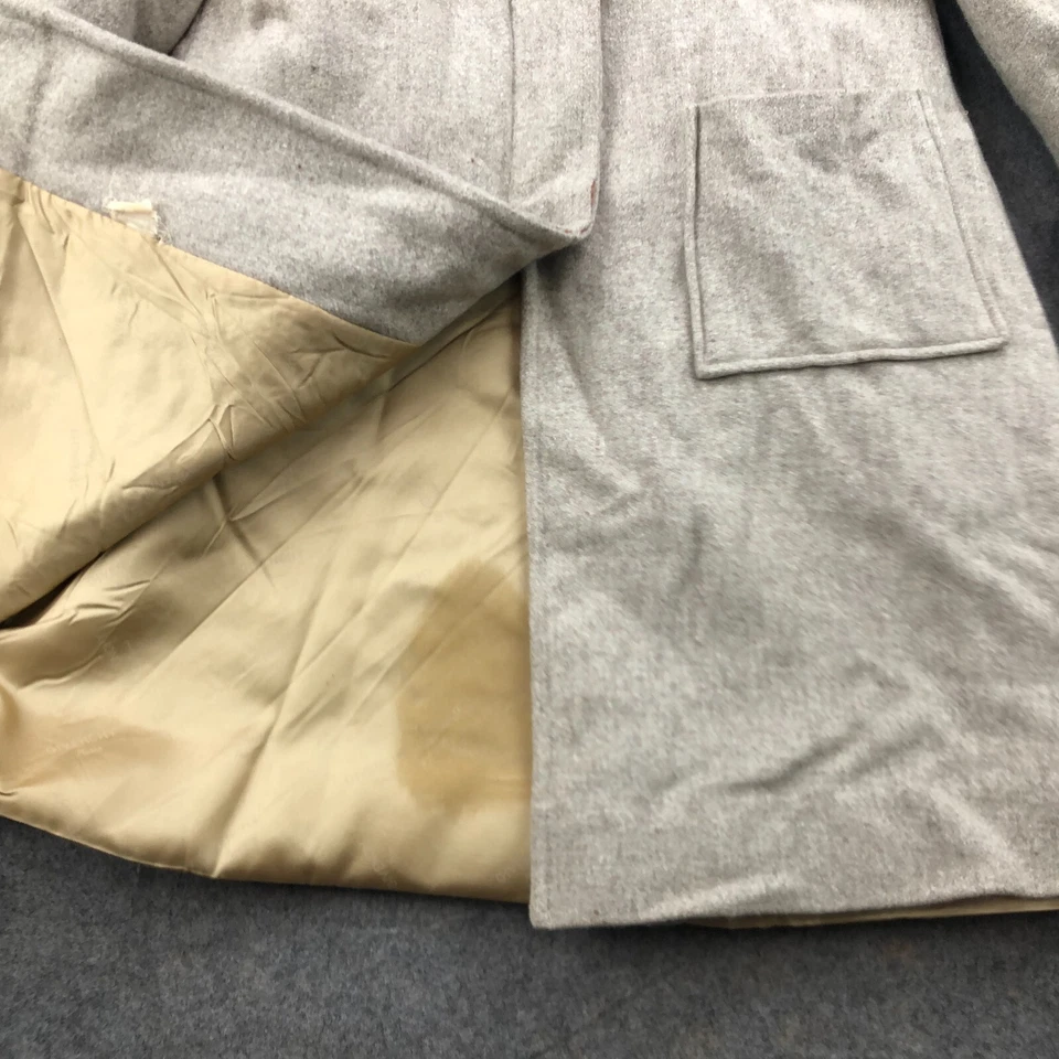 Chaqueta Givenchy Niñas 10 Beige Lana Capucha Abrigo Botón Frontal Topcoat Foto 3 de 4