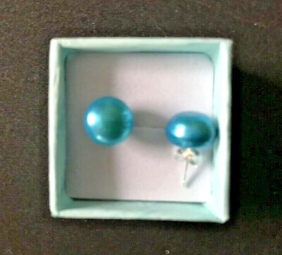 Hand Select Genuine 10mm Wine Pearl .925 Sterling Stud & Sterling Back