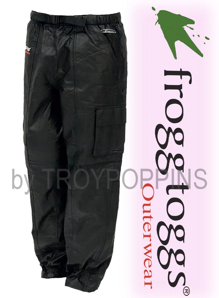 FROGG TOGGS RAIN GEAR-TT8059 TEKK TOAD BLACK CARGO PANTS WOMENS GOLF BEACH WALK