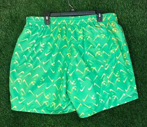 Costume da bagno Nike uomo XXL 7" verde multi digi swoosh ombretto pantaloncini NESSD516-380 - Foto 6 di 9